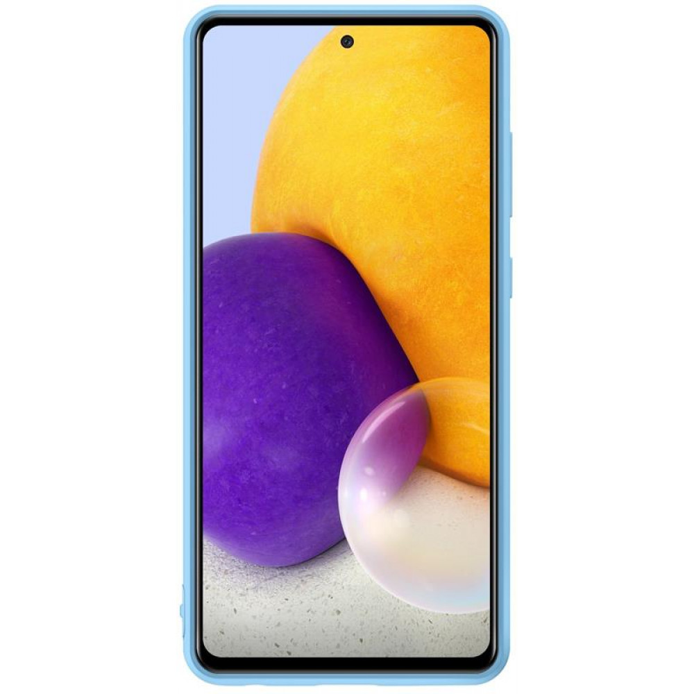 Чохол-накладка Samsung Silicone Cover для Samsung Galaxy A72 SM-A725 Blue (EF-PA725TLEGRU)