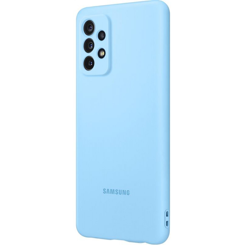 Чохол-накладка Samsung Silicone Cover для Samsung Galaxy A72 SM-A725 Blue (EF-PA725TLEGRU)