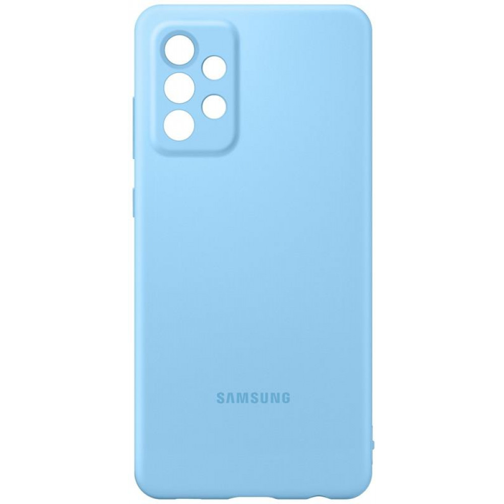 Чохол-накладка Samsung Silicone Cover для Samsung Galaxy A72 SM-A725 Blue (EF-PA725TLEGRU)