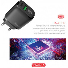 Мережевий зарядний пристрій Intaleo TCGQPD220 (2USBx3A) Black (1283126509995) Мережевий зарядний пристрій Intaleo TCGQPD220 (2USBx3A) Black (1283126509995)