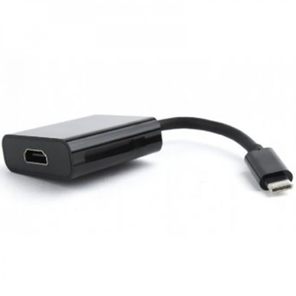 Адаптер Cablexpert USB Type-C - HDMI (M/F) (M/F), 0.15 м, чорний (A-CM-HDMIF-01)