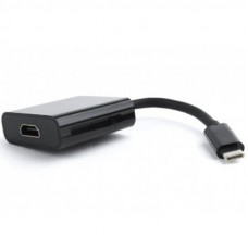 Адаптер Cablexpert USB Type-C - HDMI (M/F) (M/F), 0.15 м, чорний (A-CM-HDMIF-01)