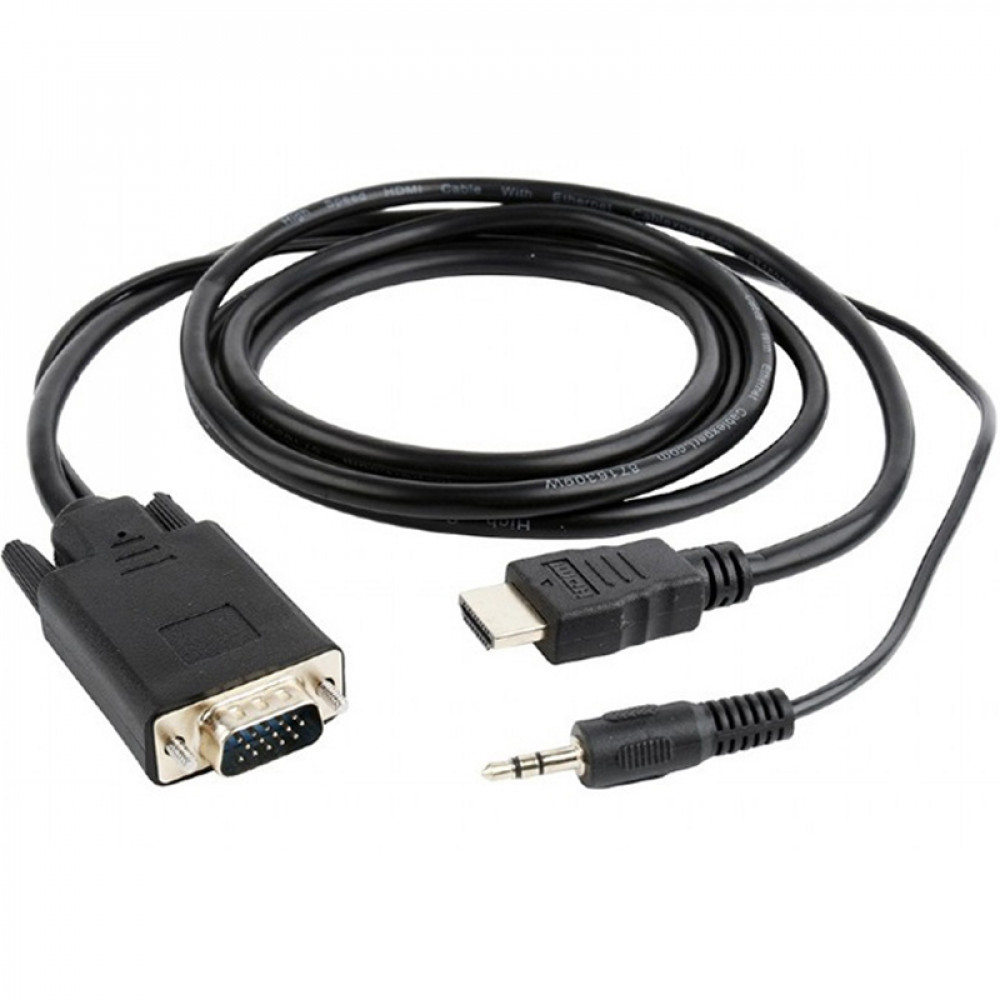 Кабель Cablexpert HDMI - VGA, (M/F), 5 м, Black (A-HDMI-VGA-03-5M)