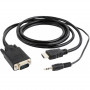Кабель Cablexpert HDMI - VGA, (M/F), 5 м, Black (A-HDMI-VGA-03-5M)
