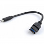 Кабель Cablexpert USB Type-C - USB V 3.0 (M/F), 0.2 м, чорний (A-OTG-CMAF3-01) Кабель Cablexpert USB Type-C - USB V 3.0 (M/F), 0.2 м, чорний (A-OTG-CMAF3-01)