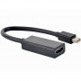 Адаптер Cablexpert mini DisplayPort - HDMI (M/F), Black (A-mDPM-HDMIF4K-01)