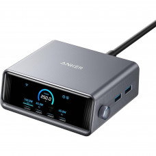 Мережевий зарядний пристрій Anker GaNPrime 250W 4xUSB-C PD, 2xUSB-A Black (A2345341)