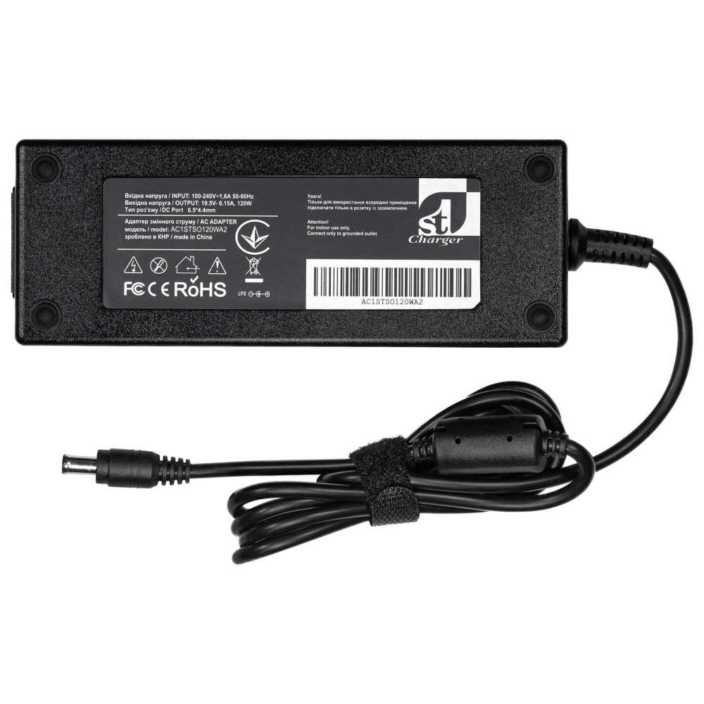 Блок живлення 1StCharger для ноутбука Sony 19.5V 120W 6.15A 6.5x4.4мм (AC1STSO120WA2)