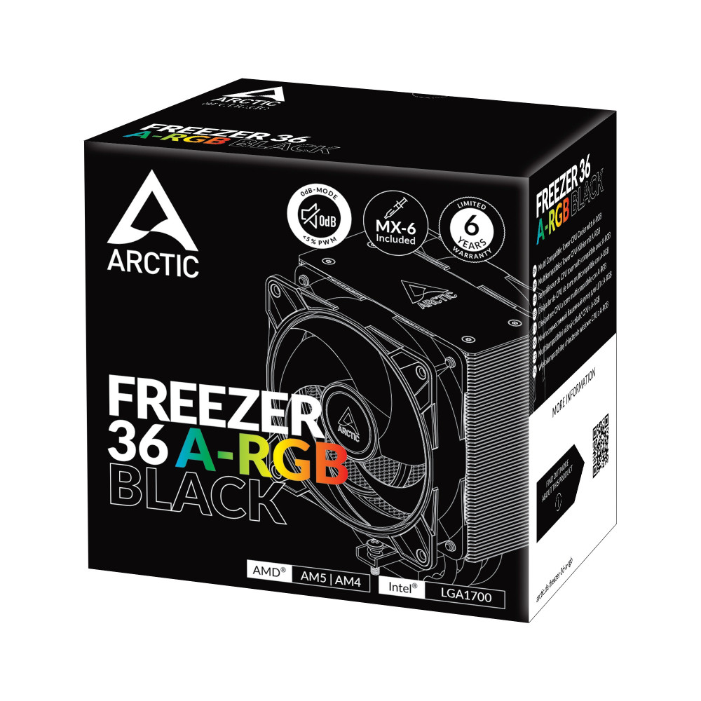 Кулер процесорний Arctic Freezer 36 A-RGB Black (ACFRE00124A)