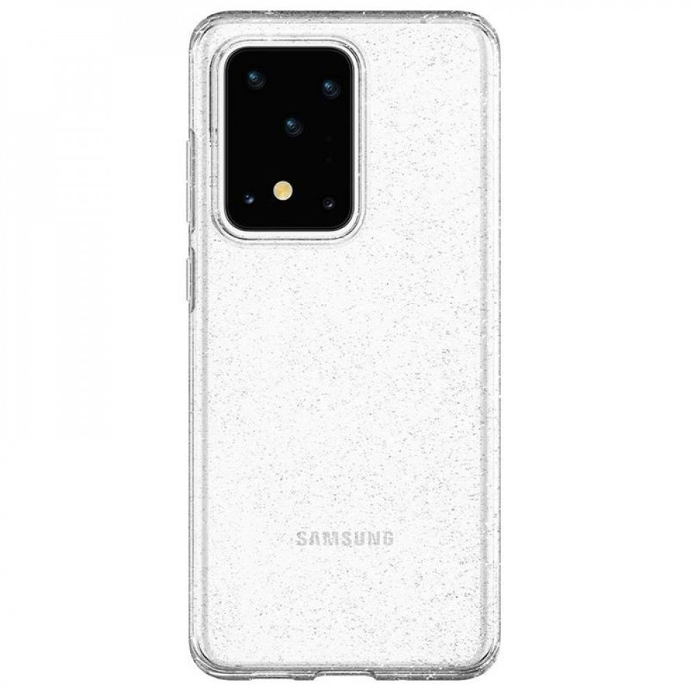 Чохол-накладка Spigen Liquid Crystal Glitter для Samsung Galaxy S20 Ultra SM-G988 Crystal Quartz (ACS00710)