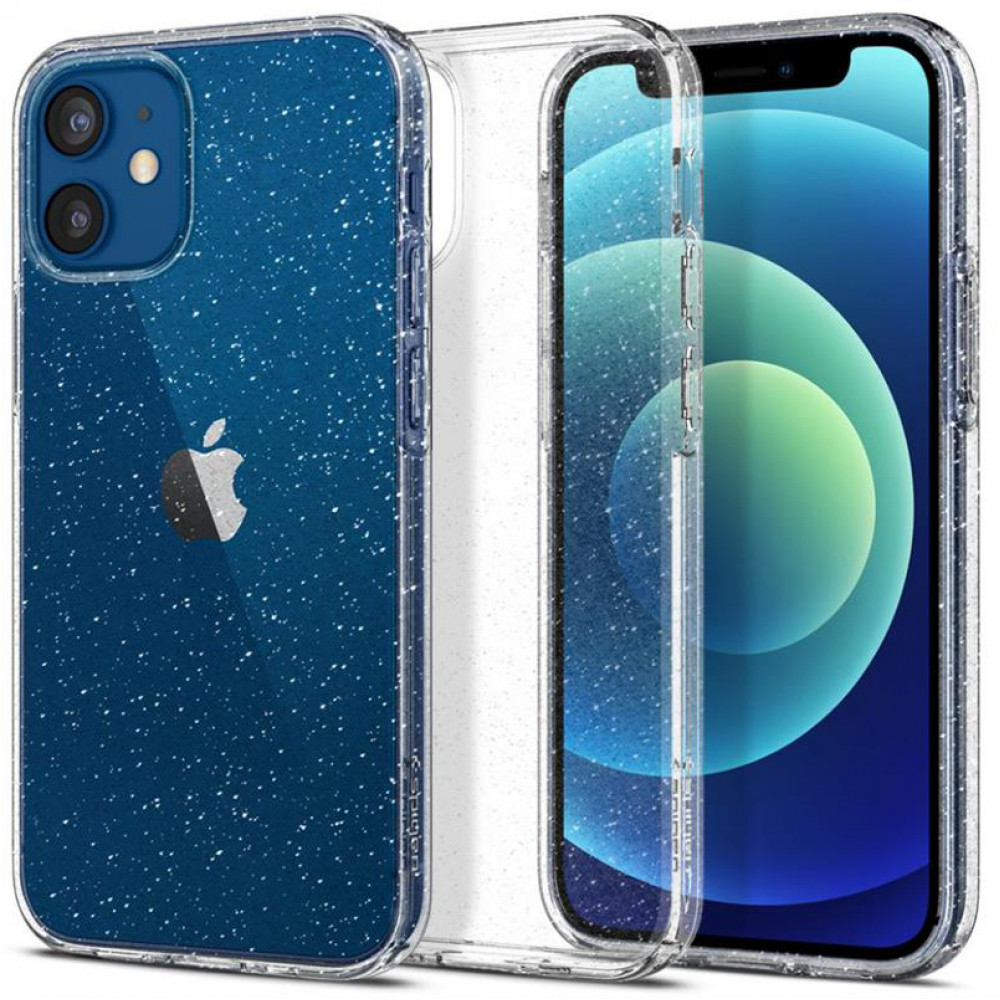 Чохол-накладка Spigen Liquid Crystal Glitter для Apple iPhone 12 Mini Crystal Quartz (ACS01741)