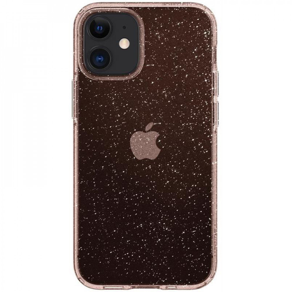 Чохол-накладка Spigen Liquid Crystal Glitter для Apple iPhone 12 Mini Rose Quartz (ACS01742)