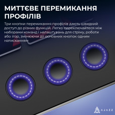 Контролер для стримінгу Ajazz AKP03E USB Black