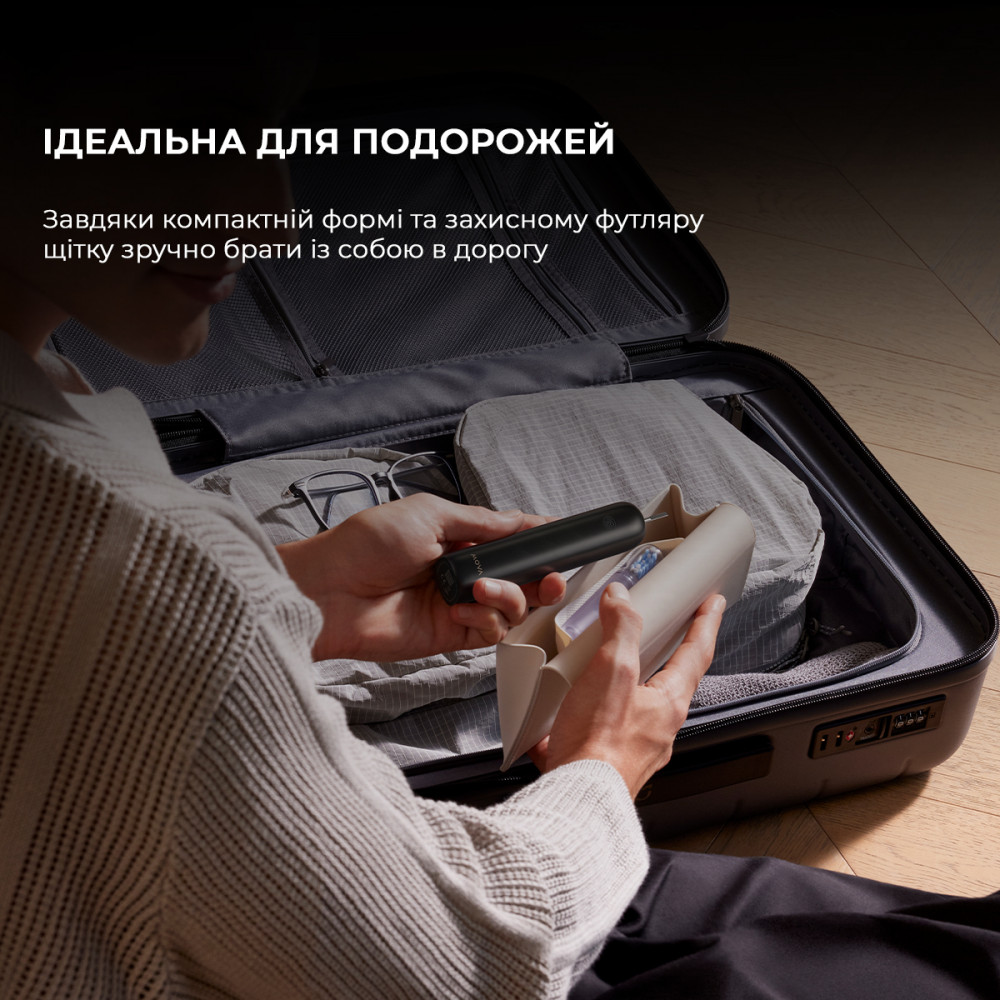 Зубна електрощітка Mova Fresh Pro Black (ATB15A-BK)