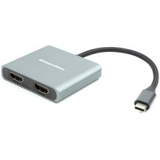 Адаптер Blueendless USB Type-C - 2xHDMI (M/F) Grey (CA913831)