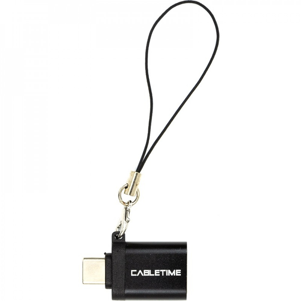 Адаптер Cabletime OTG USB Type-C - USB (M/F) Black (CA913688)