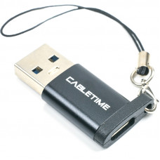Адаптер Cabletime USB - USB Type-C V 3.0 (M/F) Black (CP73B) Адаптер Cabletime USB - USB Type-C V 3.0 (M/F) Black (CP73B)