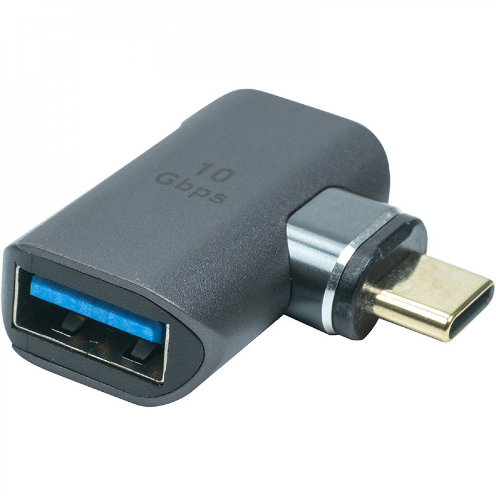 Адаптер PowerPlant USB Type-C - USB (M/F) Black (CA914319)