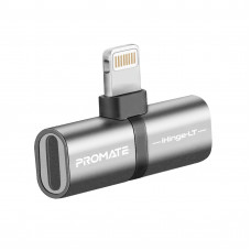 Адаптер Promate iHinge Lightning - 2хLightning (M/F) Grey Адаптер Promate iHinge Lightning - 2хLightning (M/F) Grey