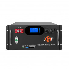 Акумуляторна батарея LogicPower 51.2V 120 AH (6000Wh) (Smart BMS 100A) з LCD RM AB RS485/CAN LiFePO4