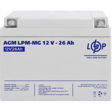 Акумуляторна батарея LogicPower  LPM 12V 26AH (LPM-MG 12 - 26 AH) AGM мультигель 
