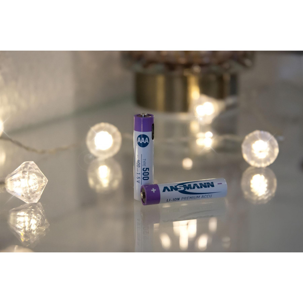 Акумулятори Ansmann AAA/HR03 Li-Ion 500 mAh BL 4 шт