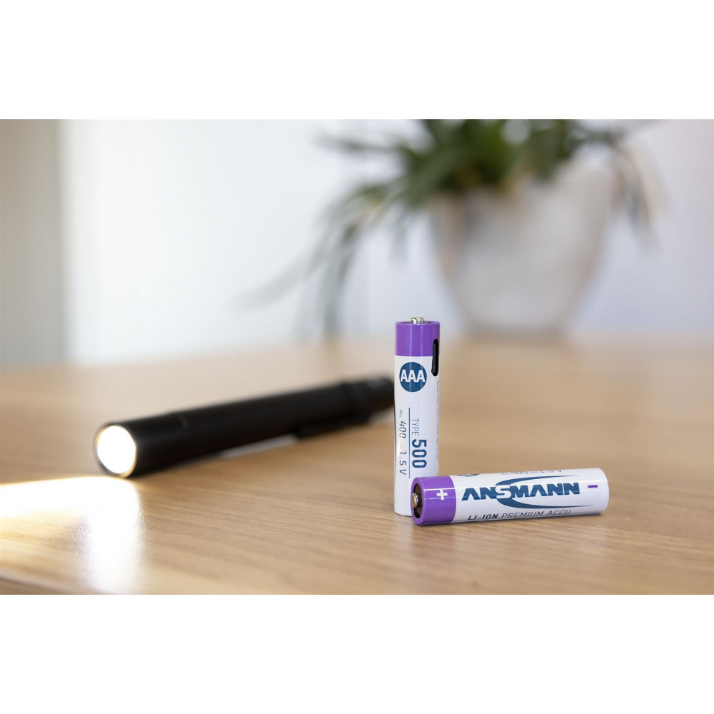 Акумулятори Ansmann AAA/HR03 Li-Ion 500 mAh BL 4 шт