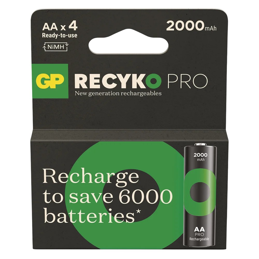 Акумулятори GP Recyko Pro AA/HR06 NI-MH 2000 mAh BL 4 шт