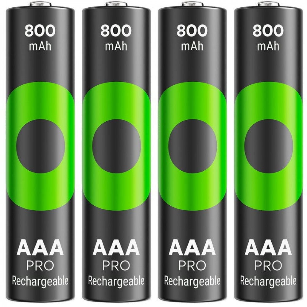 Акумулятори GP Recyko Pro Eco AAA/HR03 NI-MH 800mAh Box 4 шт