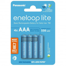Акумулятори Panasonic Eneloop Lite AAA/HR03 NI-MH 550 mAh BL  4 шт