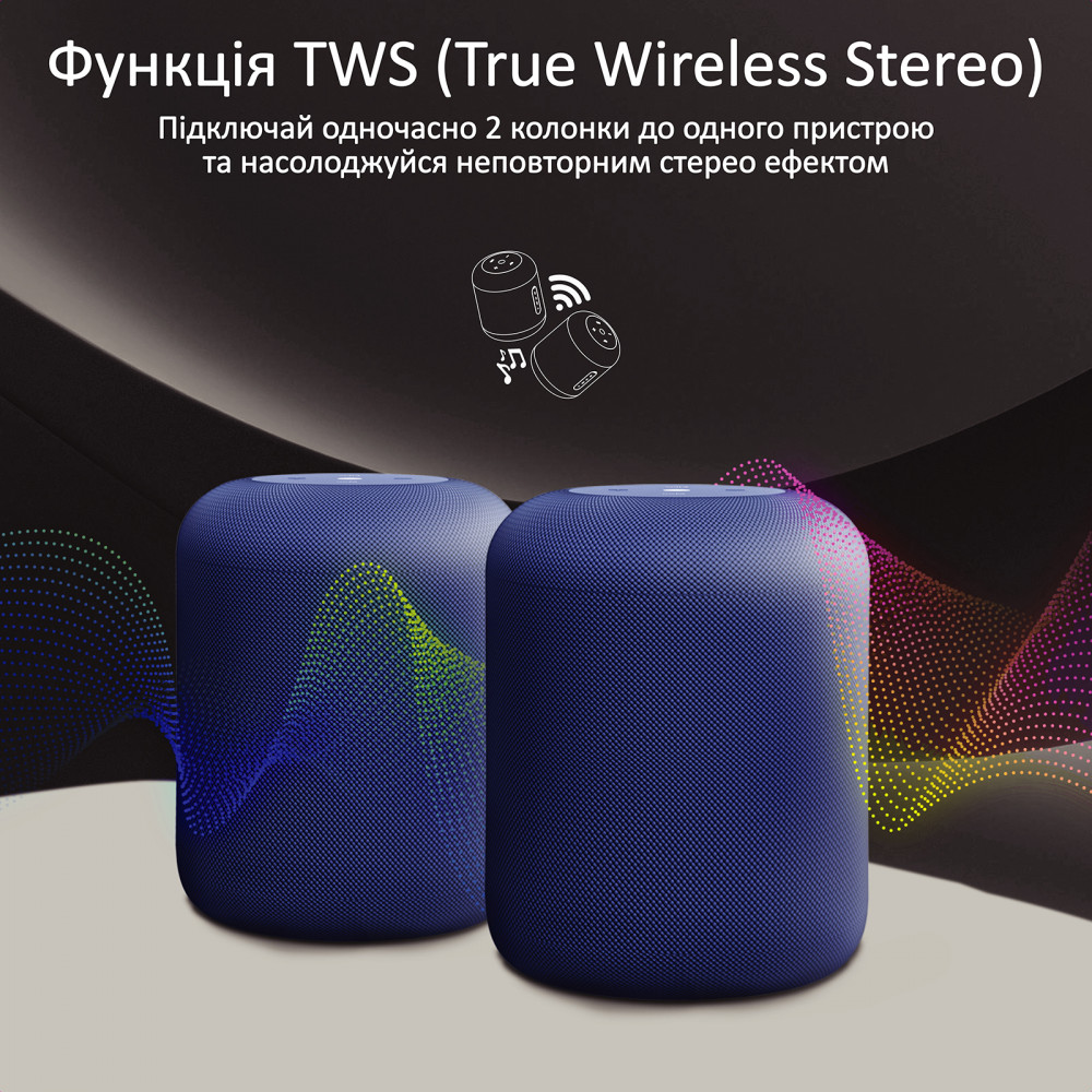 Акустична система Promate Boom-10 W Blue