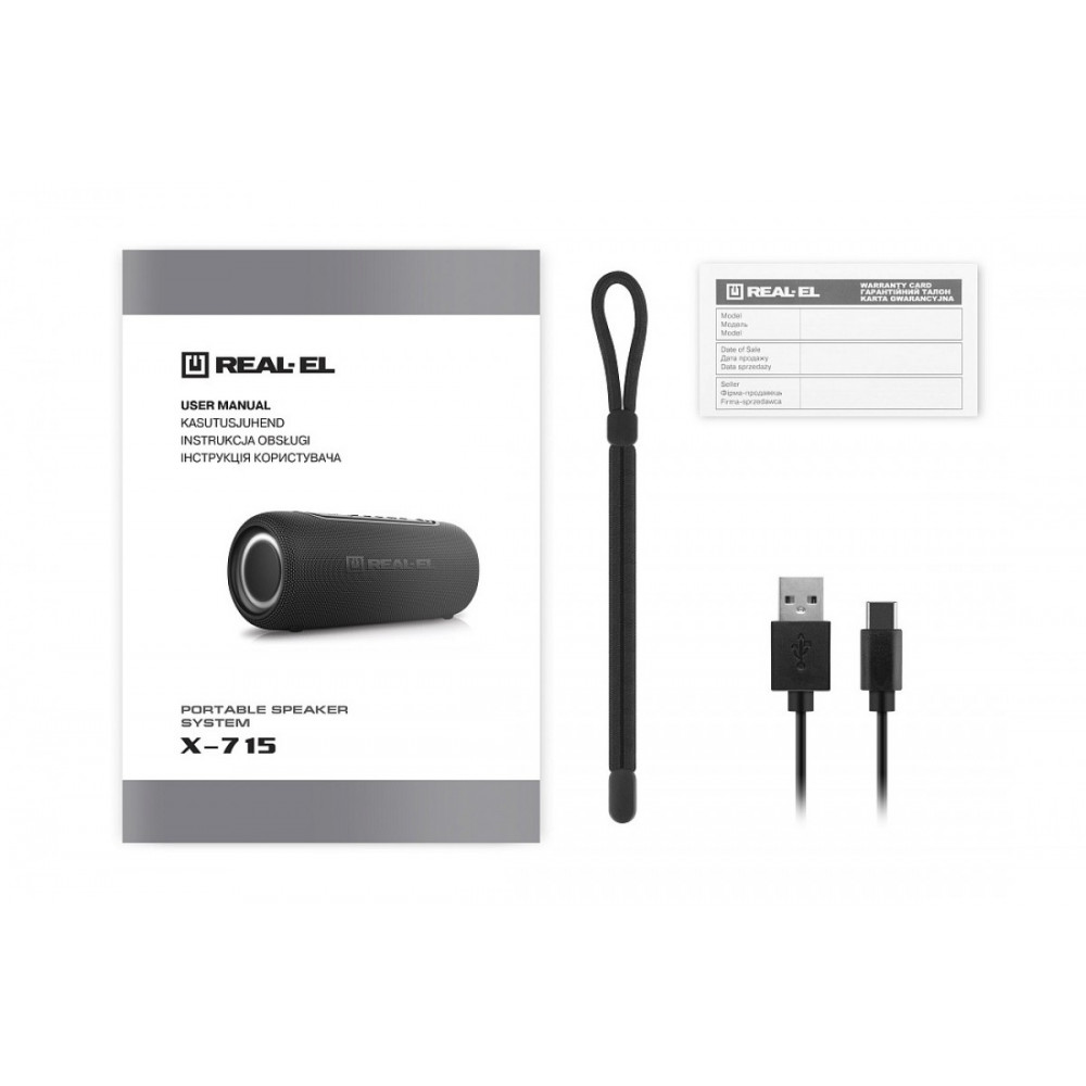 Акустична система REAL-EL X-715 Black