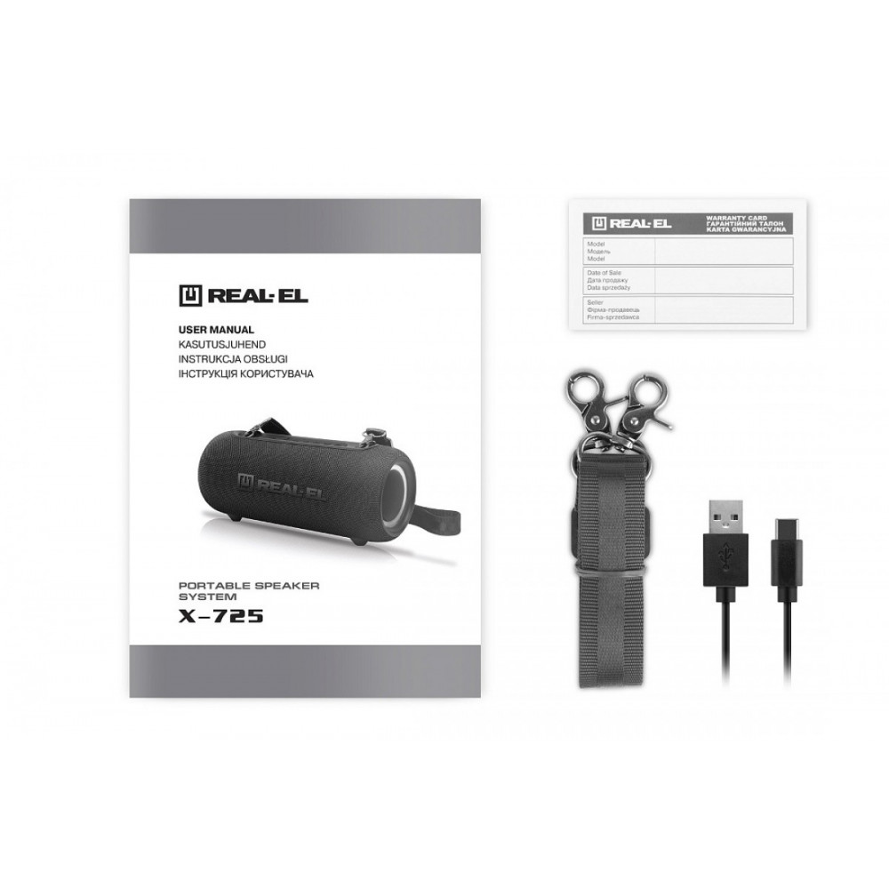 Акустична система REAL-EL X-725 Black