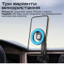 Автотримач для смартфона магнітний Promate MagHoop-AV Black