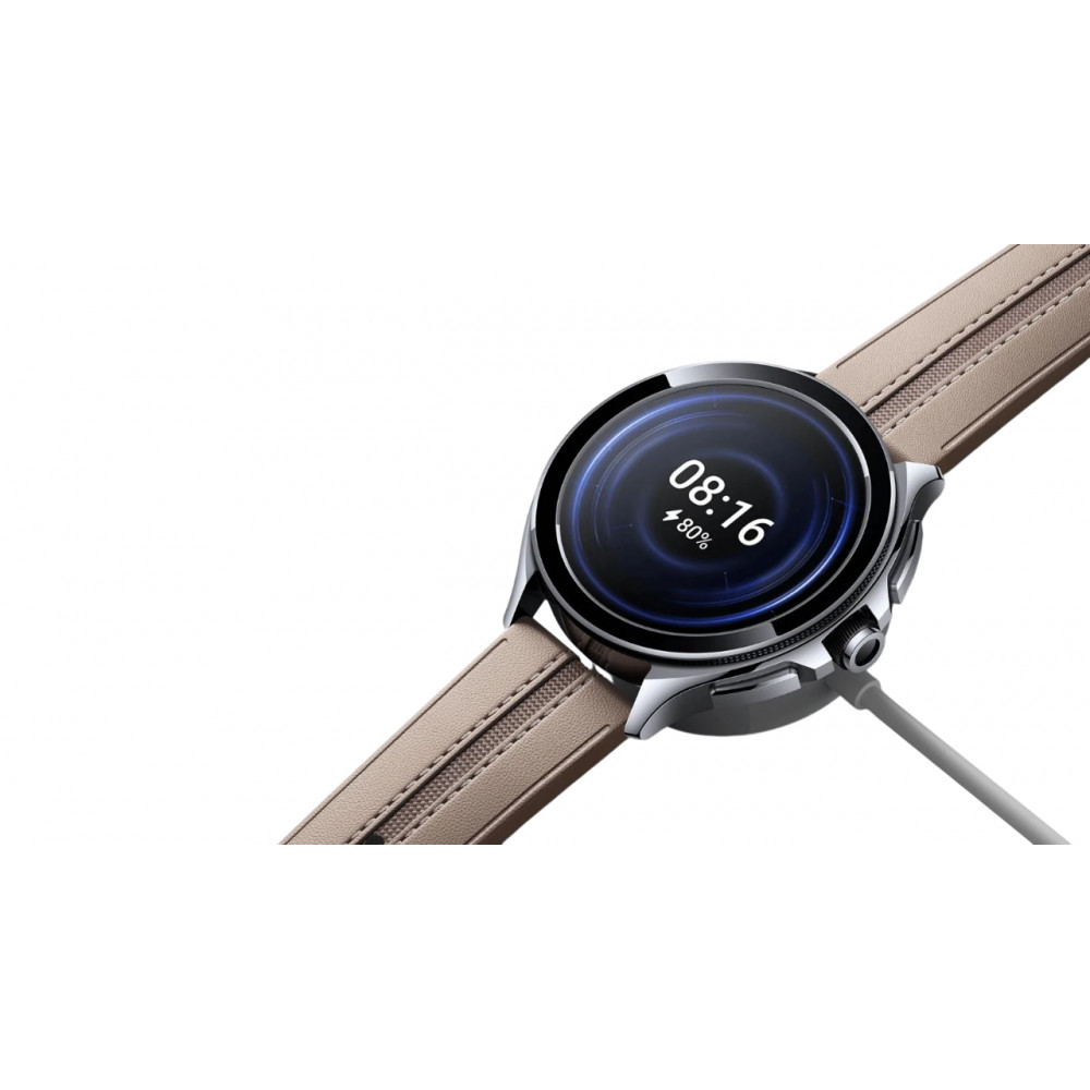 Смарт-годинник Xiaomi Watch 2 Pro Silver Case with Brown Leather Strap (BHR7216GL)