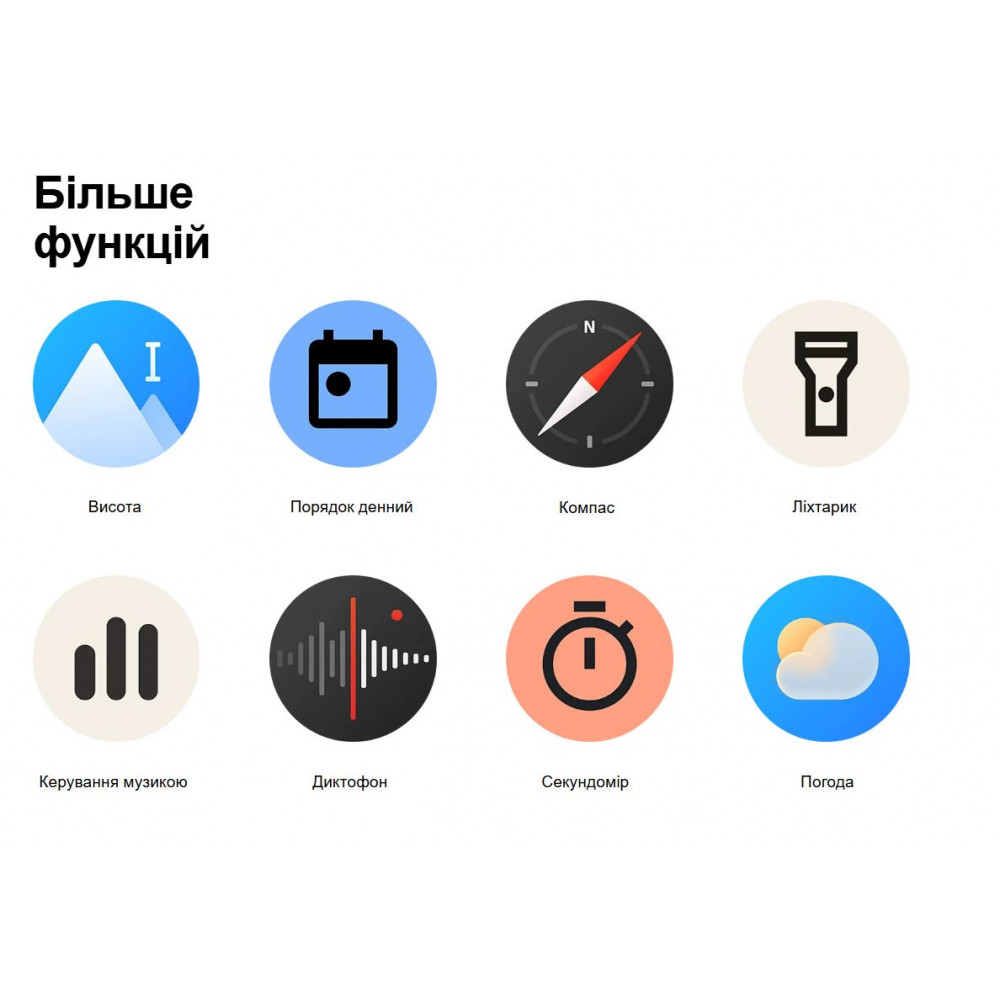 Смарт-годинник Xiaomi Watch 2 Titan Gray Case with White Leather Strap (BHR9306GL)