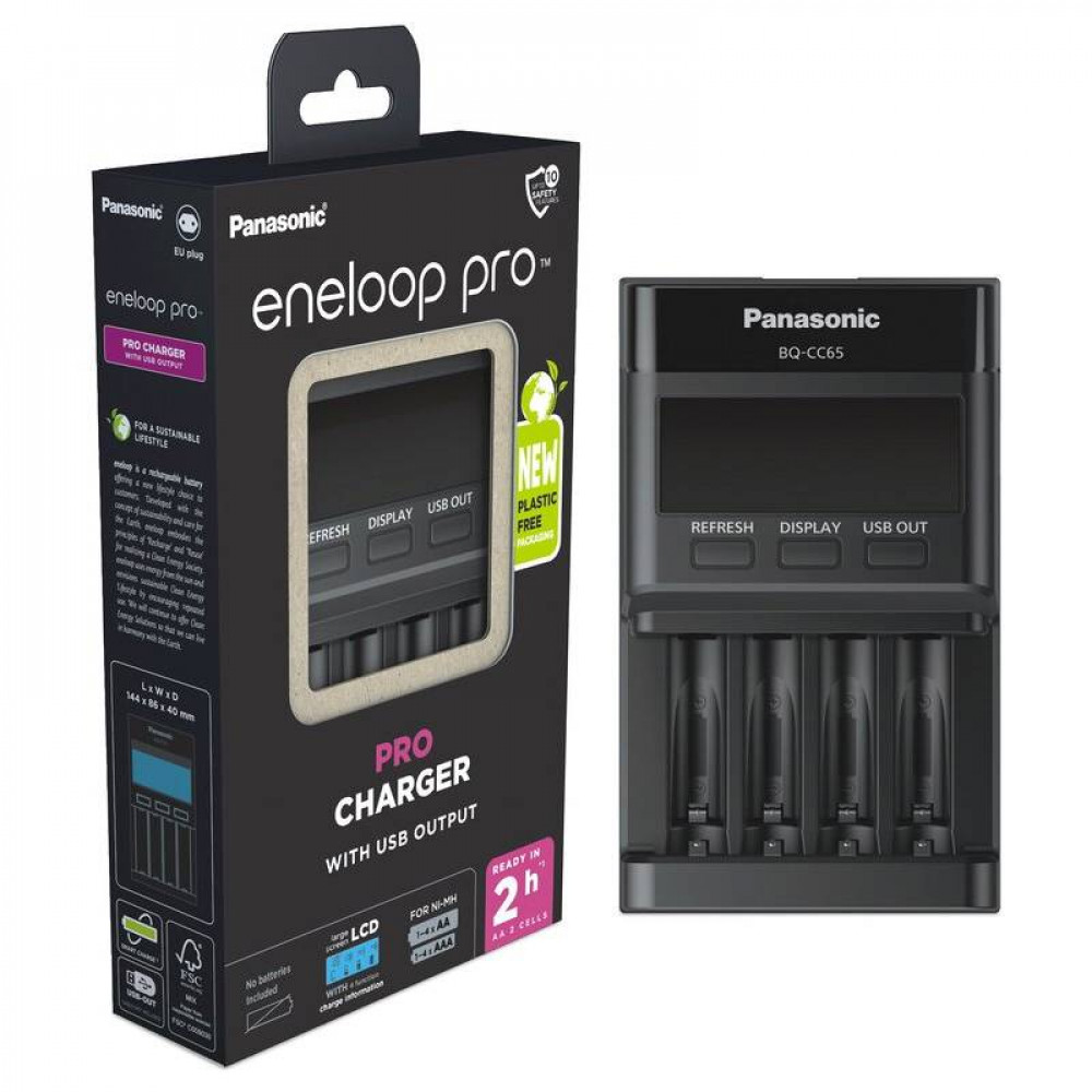 Зарядний пристрій Panasonic Eneloop ready AA/AAA (BQ-CC65)