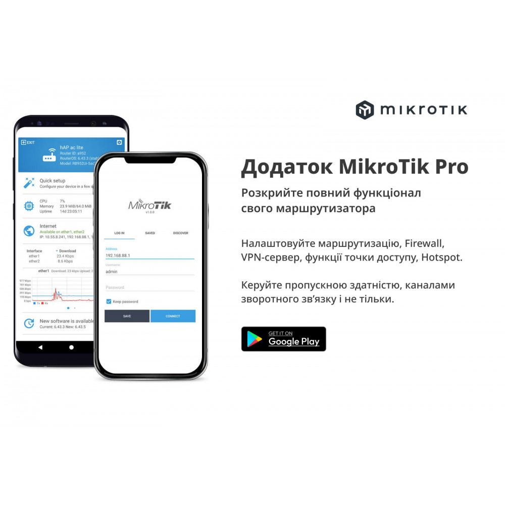 Бездротовий маршрутизатор Mikrotik hAP AC (RB962UiGS-5HacT2HnT)