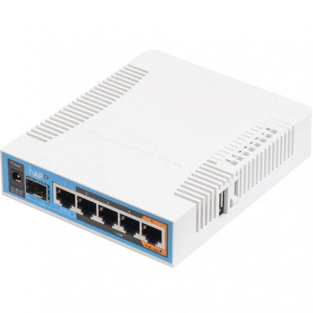Бездротовий маршрутизатор Mikrotik hAP AC (RB962UiGS-5HacT2HnT)