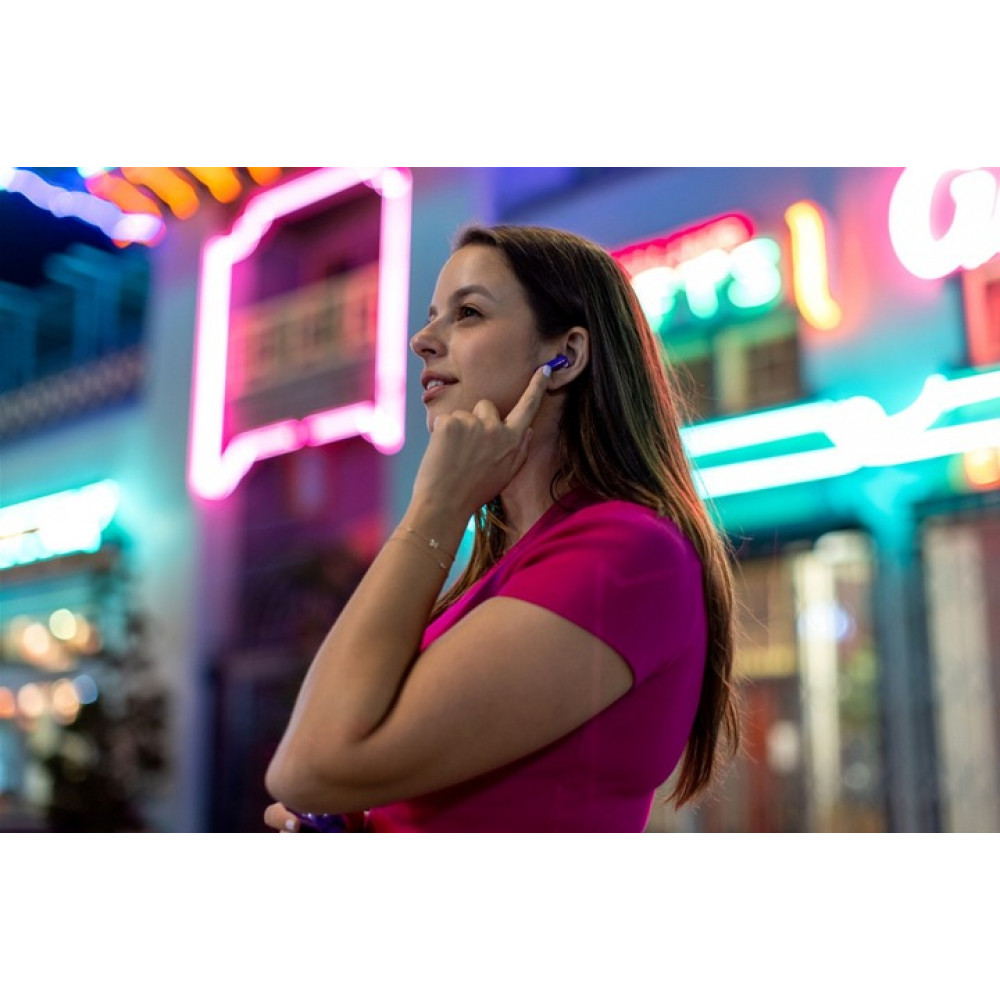 Bluetooth-гарнітура JBL Tune Flex Ghost Edition Purple (JBLTFLEXGPUR)