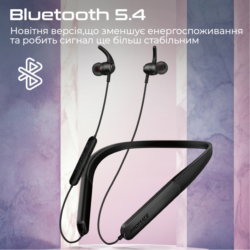 Bluetooth-гарнітура Promate Leap-200h Black