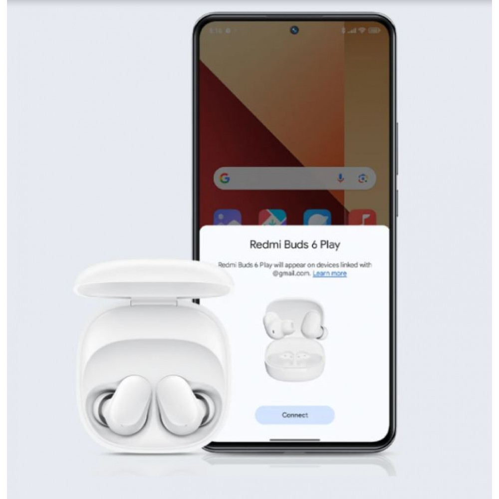 Bluetooth-гарнітура Xiaomi Redmi Buds 6 Play White (BHR8773GL)