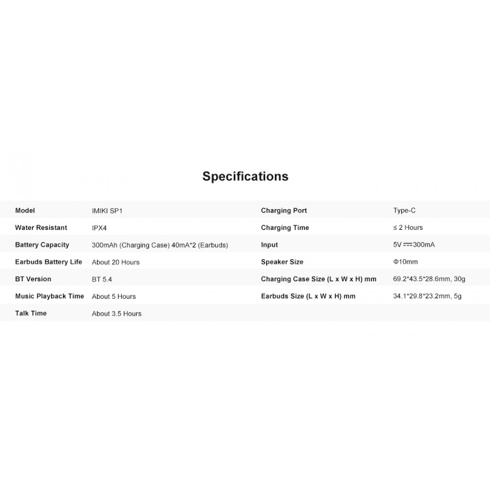 Bluetooth-гарнітура iMiki SP1 Black