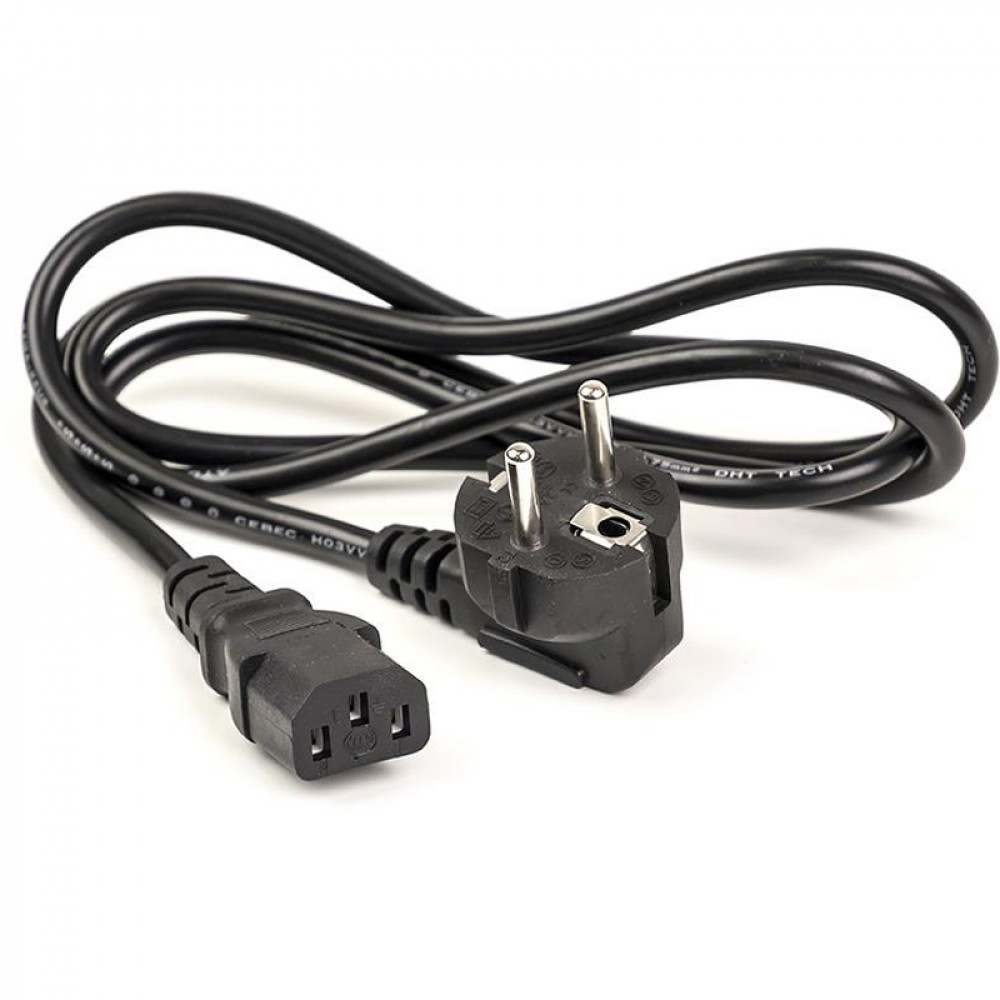 Кабель живлення PowerPlant (CA910656) CEE7/7-C13, 1.8м