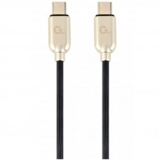Кабель Cablexpert USB Type-C - USB Type-C (M/M), 1 м, чорний/золотистий (CC-USB2PD60-CMCM-1M) 