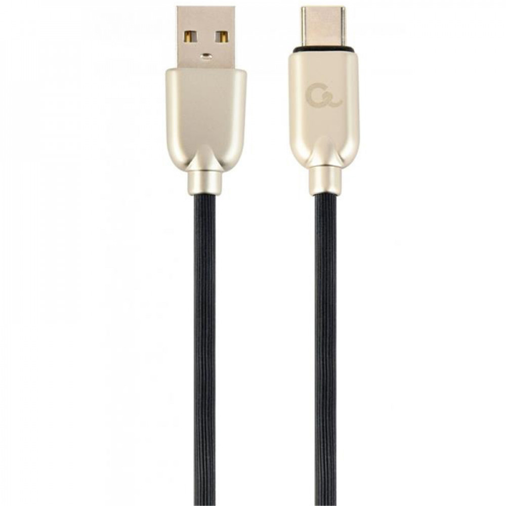 Кабель Cablexpert USB - USB Type-C V 2.0 (M/M), преміум, 2 м, чорний (CC-USB2R-AMCM-2M)