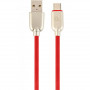 Кабель Cablexpert USB - USB Type-C V 2.0 (M/M), преміум, 2 м, червоний (CC-USB2R-AMCM-2M-R) Кабель Cablexpert USB - USB Type-C V 2.0 (M/M), преміум, 2 м, червоний (CC-USB2R-AMCM-2M-R)
