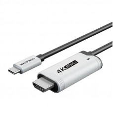 Кабель Cabletime USB Type-C - HDMI (M/M), 4K, Ultra HD, PD100W, для Nintendo Switch 2 м, Black (CC17L)