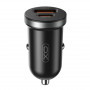Автомобільний зарядний пристрій XO CC56 (USB, USB-C, 3A) 30W Black