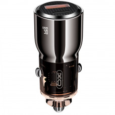 Автомобільний зарядний пристрій XO CC58 (USB, USB-C, 3.25A) 95W Dark Grey Автомобільний зарядний пристрій XO CC58 (USB, USB-C, 3.25A) 95W Dark Grey
